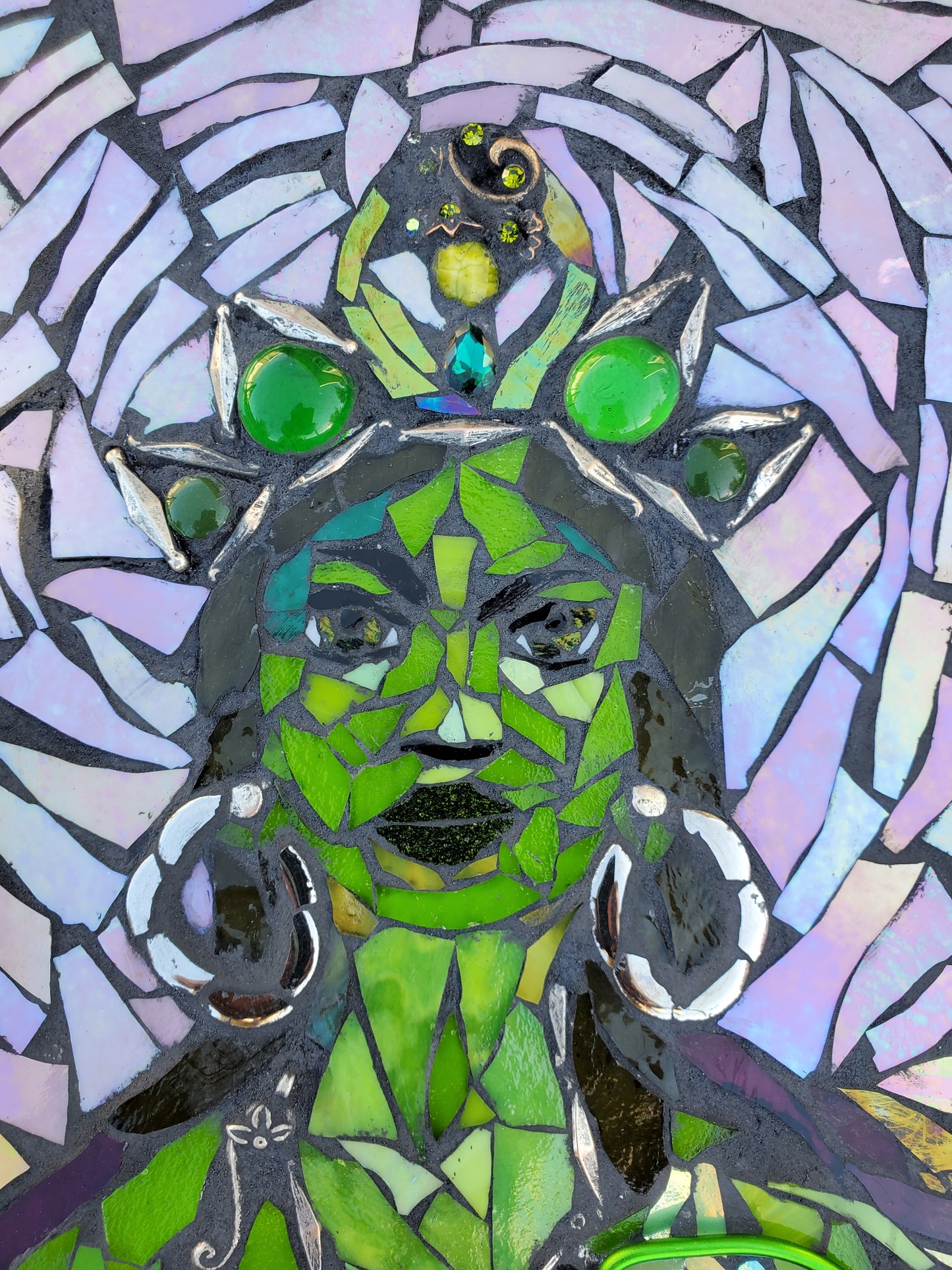 Green Tara with Blue Lotus